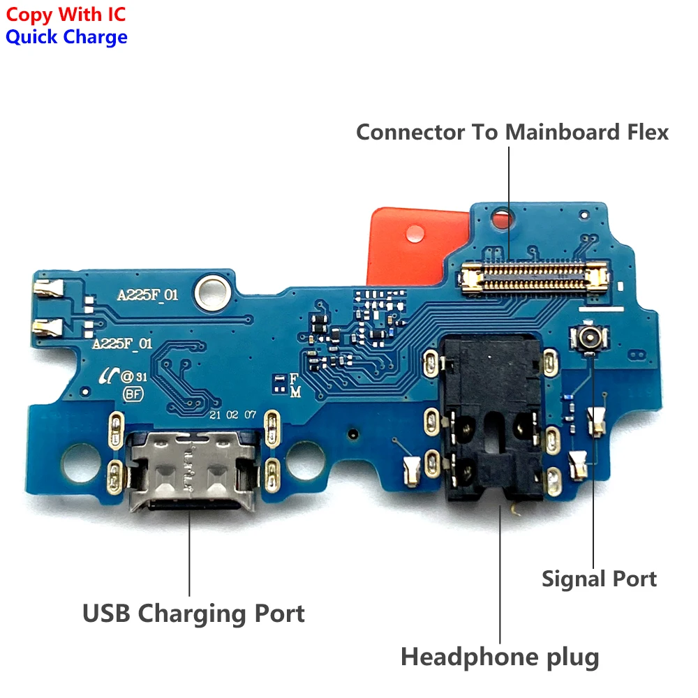 For Samsung M22 M32 M31s M51 M52 M10 M20 M30 M30s M21s M62 M53 5G Dock Connector USB Charger Charging Port Main Board Flex Cable