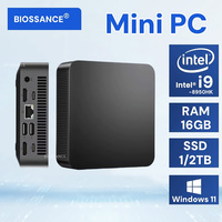 2025 Portable i9 Mini PC Computer Windows 11 Pro Intel Core i9 8950HK 16GB 1TB Gaming Computer Dual-Band WiFi Mini Desktop PC