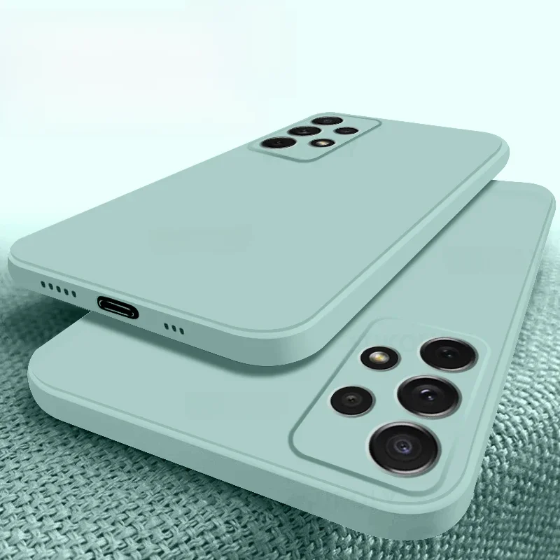 Coque en silicone liquide pour Samsung Galaxy S25 Edge S26 S21 FE S22 S23 Ultra S24 Plus A55 A54 A37 A57 A16 A17 A56 5G