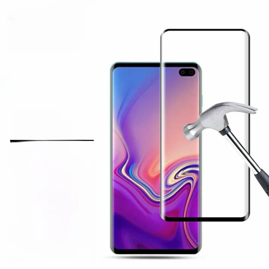 Verre trempé pour Samsung Galaxy S10 Plus S10e S10 + Film de protection d'écran en verre trempé