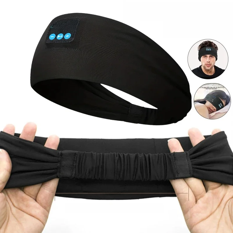 Bandeaux de sport sans fil Bluetooth casque bandeau dormir musique masque pour les yeux doux élastique Yoga bandeaux en plein air bandeaux