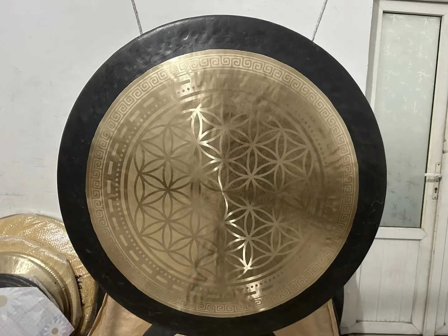 Sound Healing Chau Gong 70cm Flower of Life Bronze Alloy Gong for Sound Bath Meditation