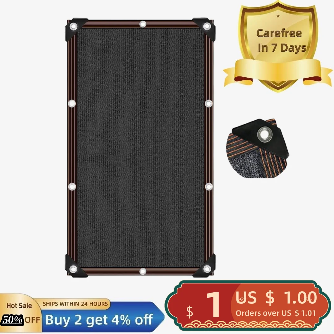 

Black Shade Cloth with Grommets Thick Heat Insulation Outdoor Garden Greenhouse Balcony Patio Pergola Plants Flower Sunblock Sha