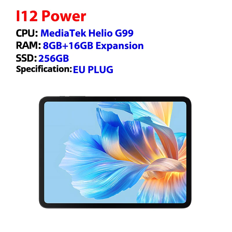 BMAX I12 Power Android 15 Tablet 11,4" 90Hz 2,4K IPS MediaTek Helio G99 ARM Mali-G57 MC2 8GB+16GB uitbreidbaar 256GB 4G LTE