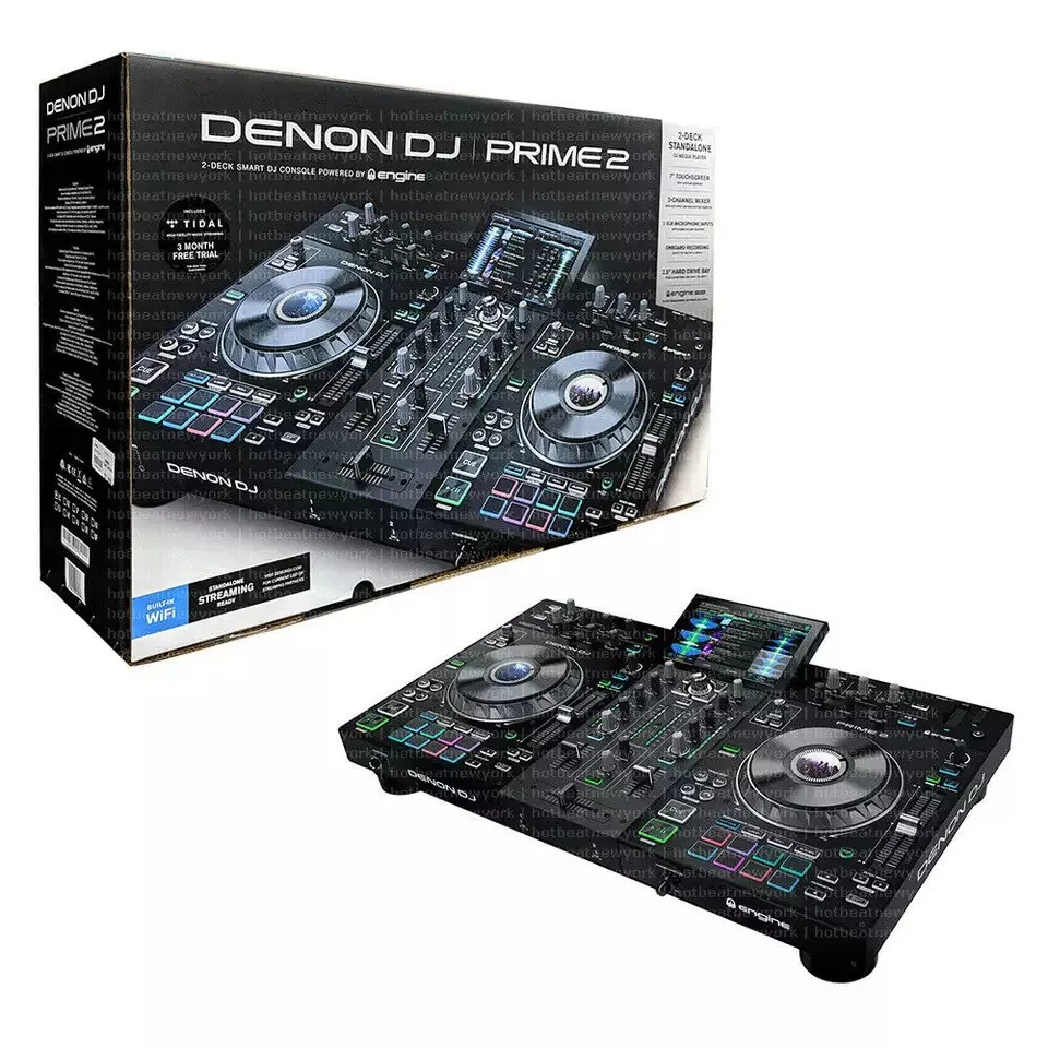 أعلى المبيعات نهاية العام الجديد Denon DJ Prime 2 المستقل 2 Deck Smart DJ Console التوصيل المجاني #1