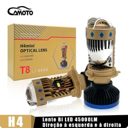 CAMOTO High Power H4 LED Canbus Mini Projector Lens H4/9003/HB2 Hi/Lo 140W Automobiles Headlight Bulb 45000LM Conversion Kit