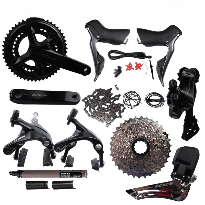 AliExpress UK Shimano 105 Di2 Groupset R7100 Crankset Cassette R8150 Shifter R7000 V-Brake Rim Brake Groupset For