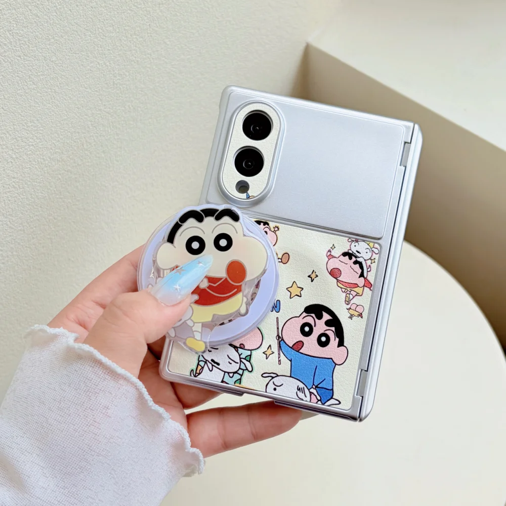 Cute Kawaii Cartoon Character Phone Case for Samsung Galaxy Z Fold 8 Z Fold 8 Ultra with MagSafe Holder Fashion Anti-Fall Cover