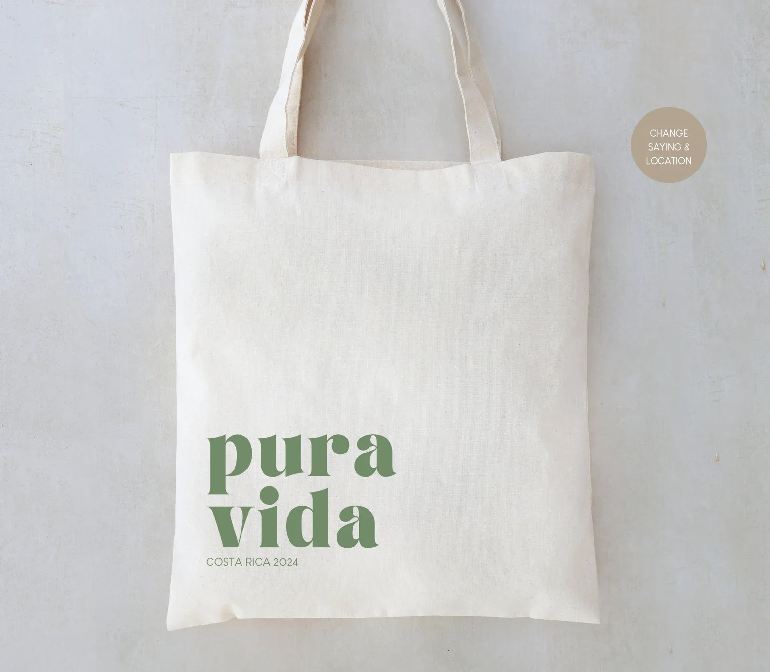 Pura Vida Tote - Costa Rica Wedding Favors - Pura Vida Bags - Destination Wedding Totes - Custom Wedding Totes - Tropical Weddin