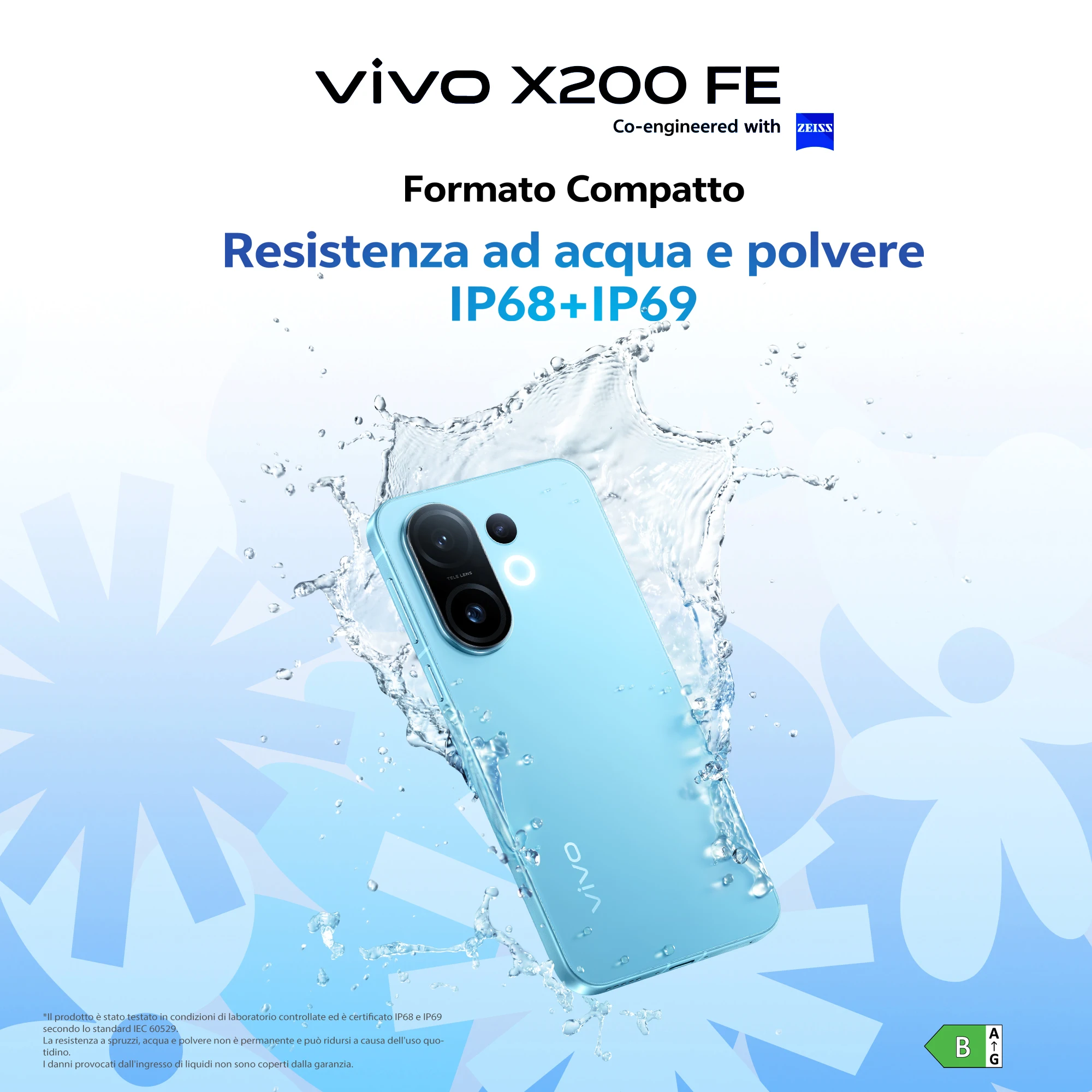 Vivo X200FE 5G, Teléfono con Cámara ZEISS, Lente Teleobjetivo de 50MP, Pantalla Master Color de 6.31 «, 12 + 12GB de RAM, 512GB de ROM, Dimensity 9300+, IP68 + IP69, Batería de 6500mAh, Carga Rápida de 90W, NFC 3
