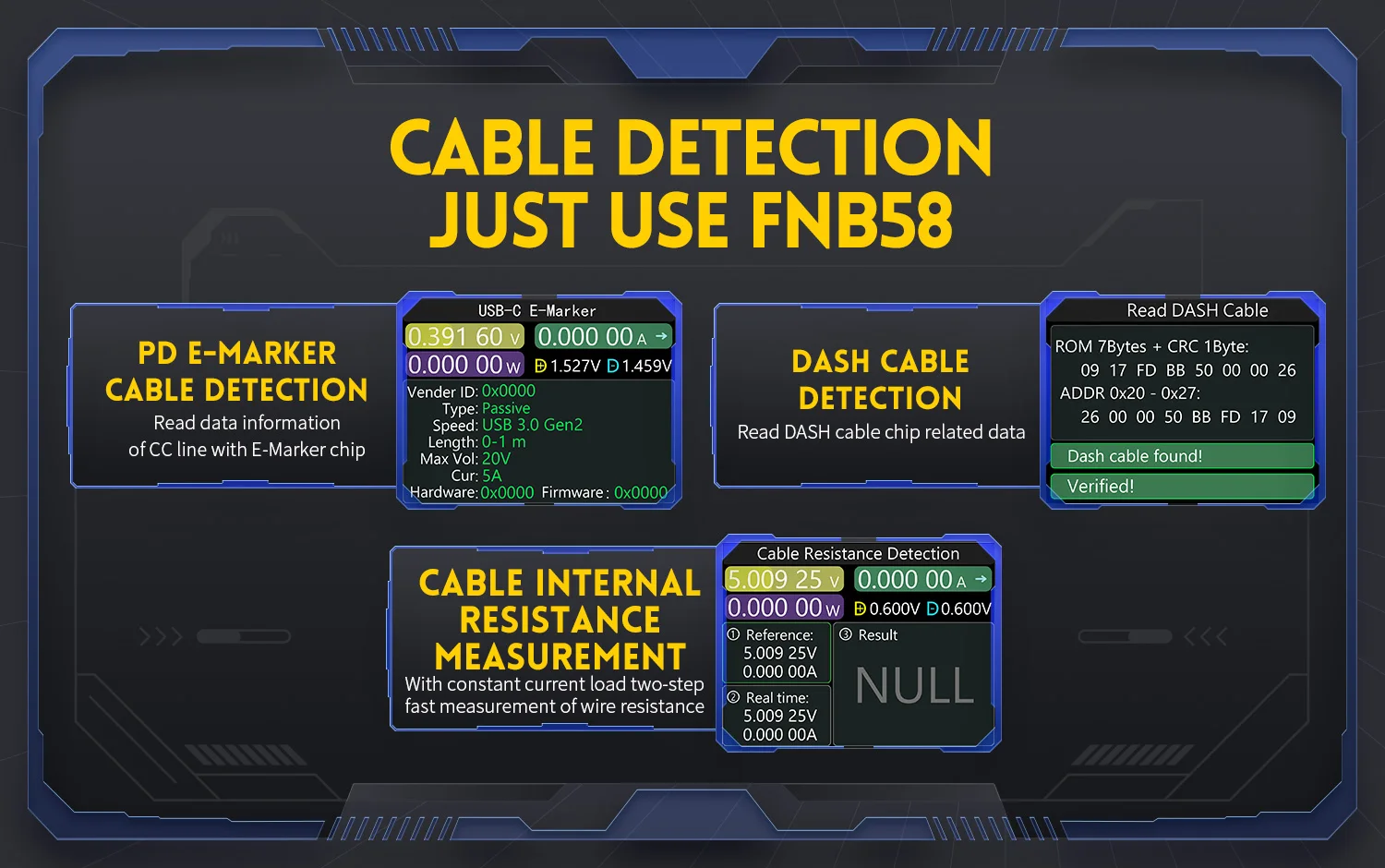 FNIRSI-FNB58 USB Spannung Tester TYPE-C Voltmeter Amperemeter Schnelle Ladung Erkennung Trigger Kapazität Messung Welligkeit Messung – Detail 11