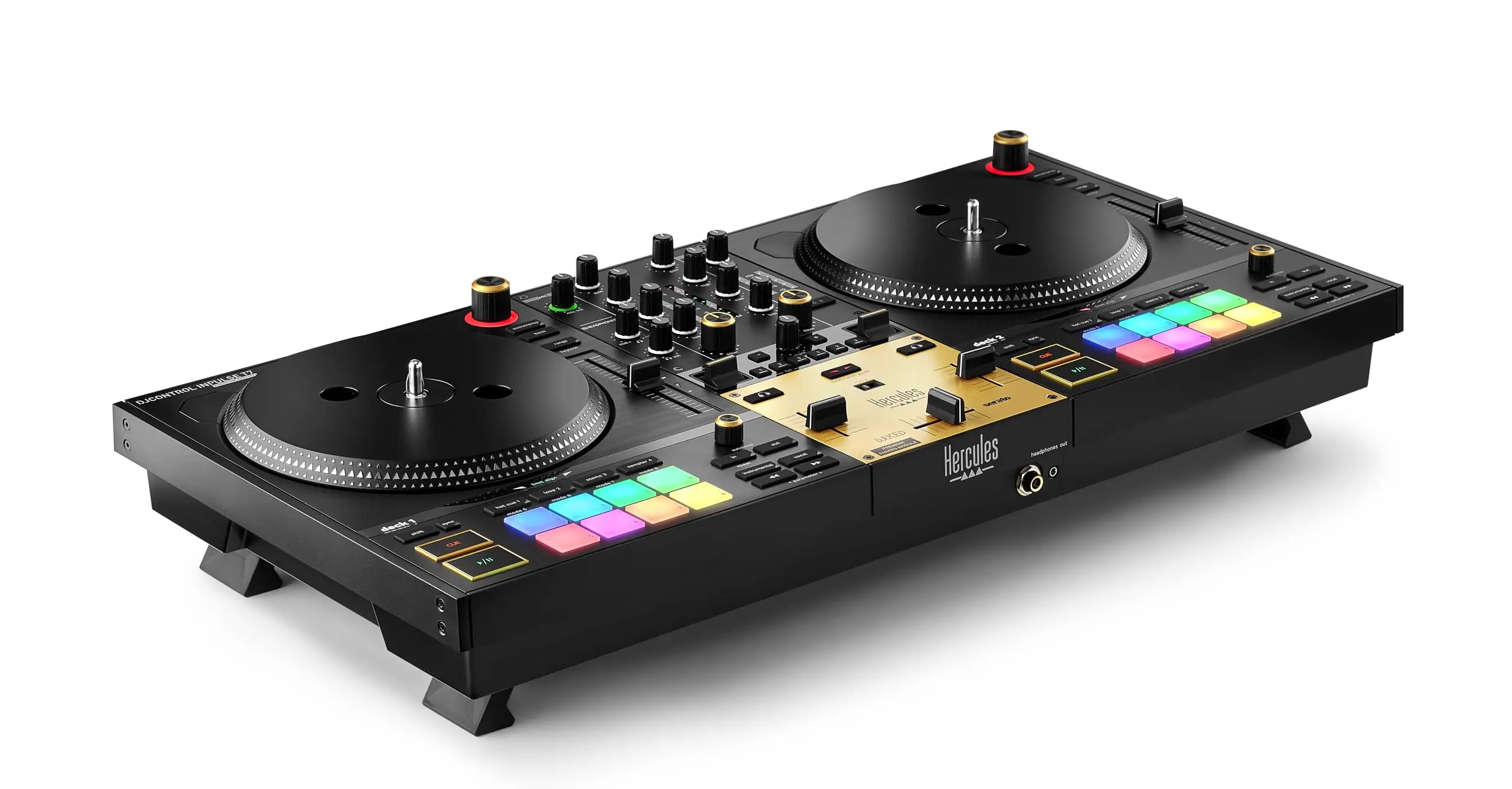 高品質セール中！ Hercules DJ DJControl Inpulse T7 2デッキ モータライズドDJコントローラー - プレミアムエディション