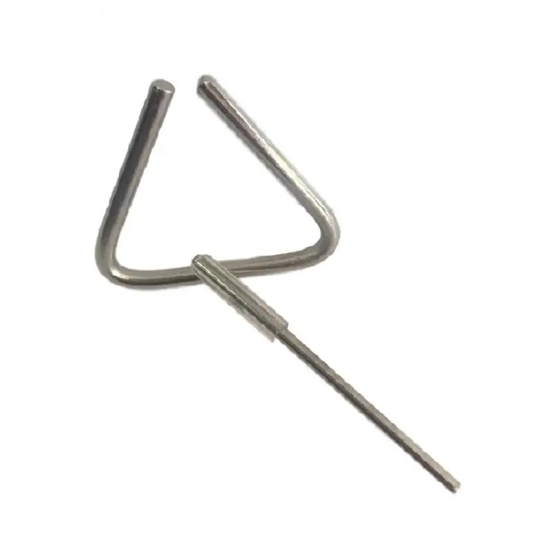 Salvat, Instrument de percussion triangulaire miniature A29, Son clair et net, environ 8 cm, Réplique parfaite avec finitions excellentes, Collection d'instruments de musique miniatures, Sans fascicule, l'emballage original sous blister peut être froissé