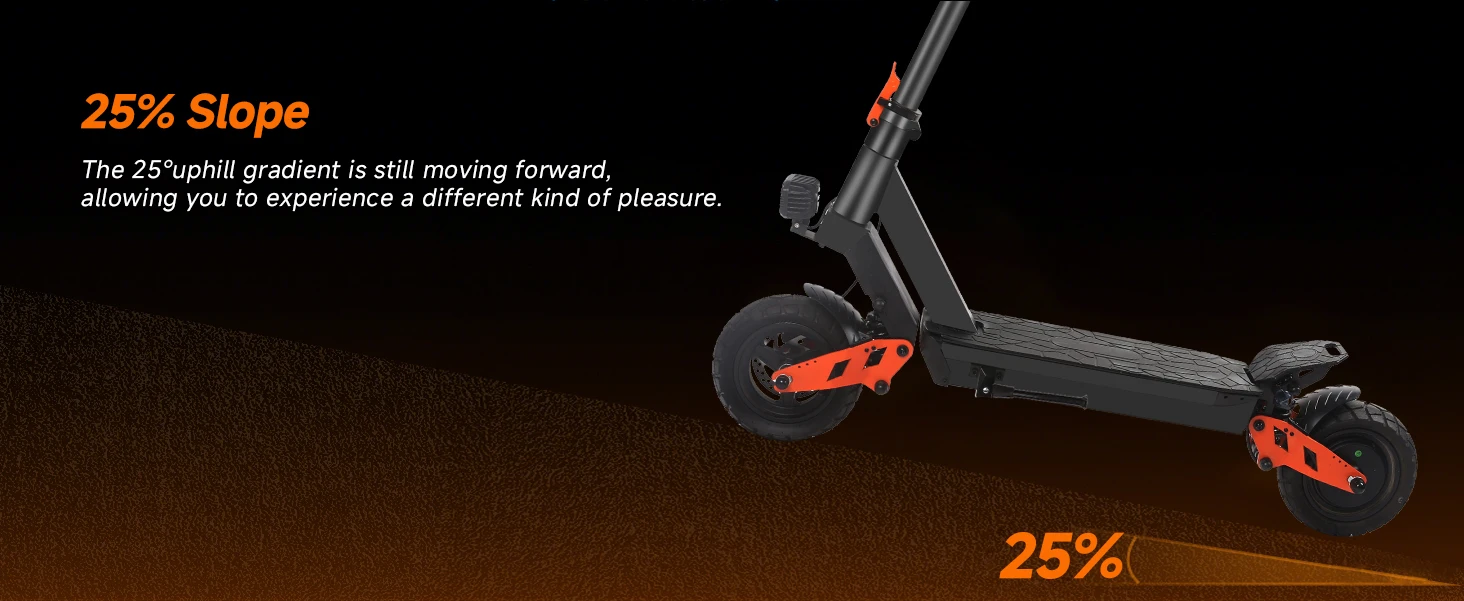 SUNNIGOO Elektroroller für Erwachsene, 800 W Motor, 48 V, 15 Ah Batterie, Offroad-Escooter, 10-Zoll-Offroad-Reifen, faltbarer All-Terrain-E-Scooter – Detail 11
