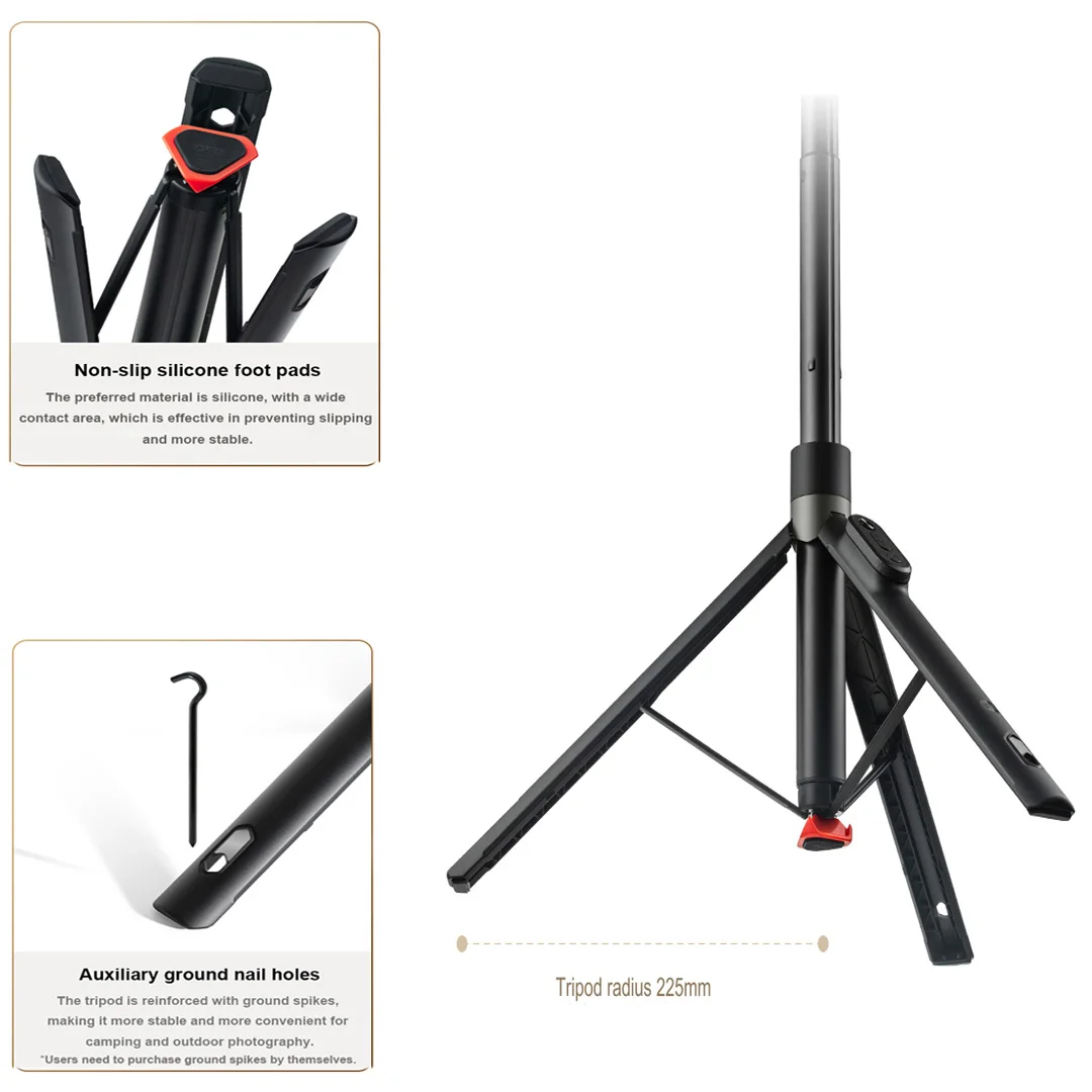 2024 original new xiaomi mi mijia zoom ground selfie stick Bluetooth remote control portable multi-functional tripod XMBJZPG01YM