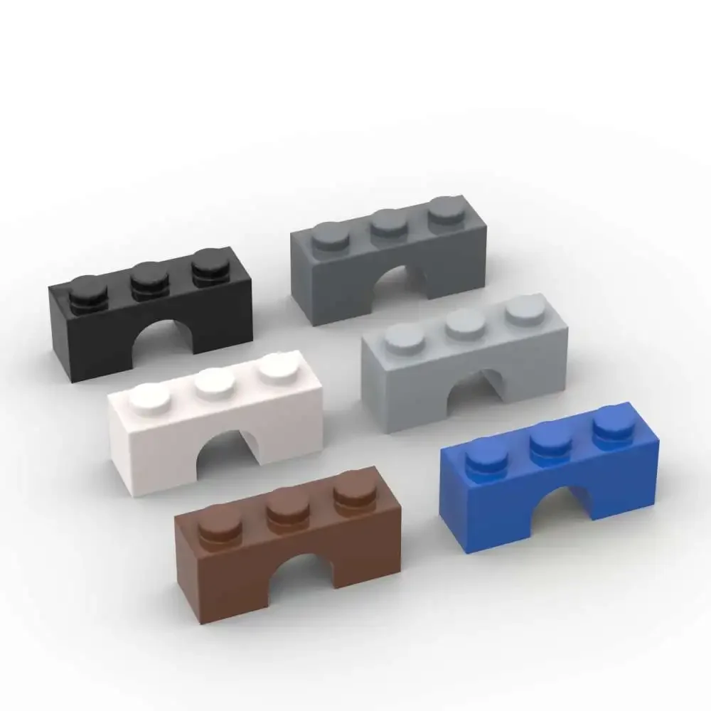 MOC 10 pièces 4490 arc 1x3 blocs de construction Kit pont connexion briques particules éducatif bricolage jouet enfants anniversaire enfant cadeaux