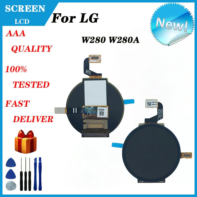 

For LG Sports Watch W280 W280A Repiar Parts Outer Panel Cover Front Touch Glass Sensor Digitizer Assembly LCD Display Screen