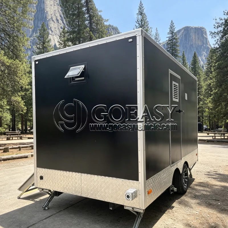 Portable Outdoor Restroom Trailer Luxury Toilets Shower Trailer Bathroom Trailer Personal Steam Shower Room with Sauna