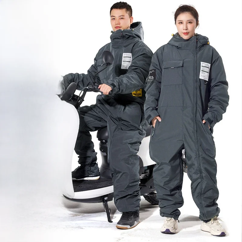 Motorcycle Jacket Winter ColdProof Windproof Suit Motorcycle Cross-country Equipment Men's and Women's Ski Fishing Suit Velvet