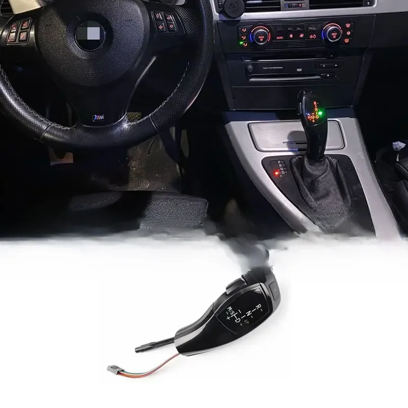 Gałka dźwigni zmiany biegów LED do BMW serii 1 3 5 6 E90 E60 E46 2D 4D E39 E53 E92 E87 E93 E83 X3 E89 Akcesoria automatyczne — 2