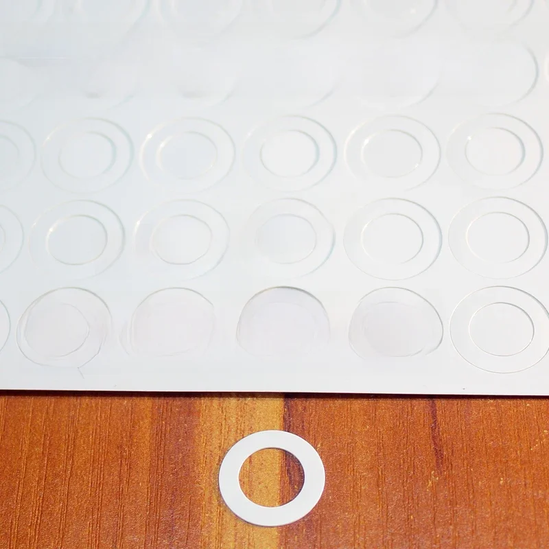 100 sztuk/partia 18650 bateria litowa Pet plastikowe pozytywne pusta płaska podkładka izolacyjna oryginalna uszczelka akcesoria17 * 10.5*0.3 — zdjęcie 2