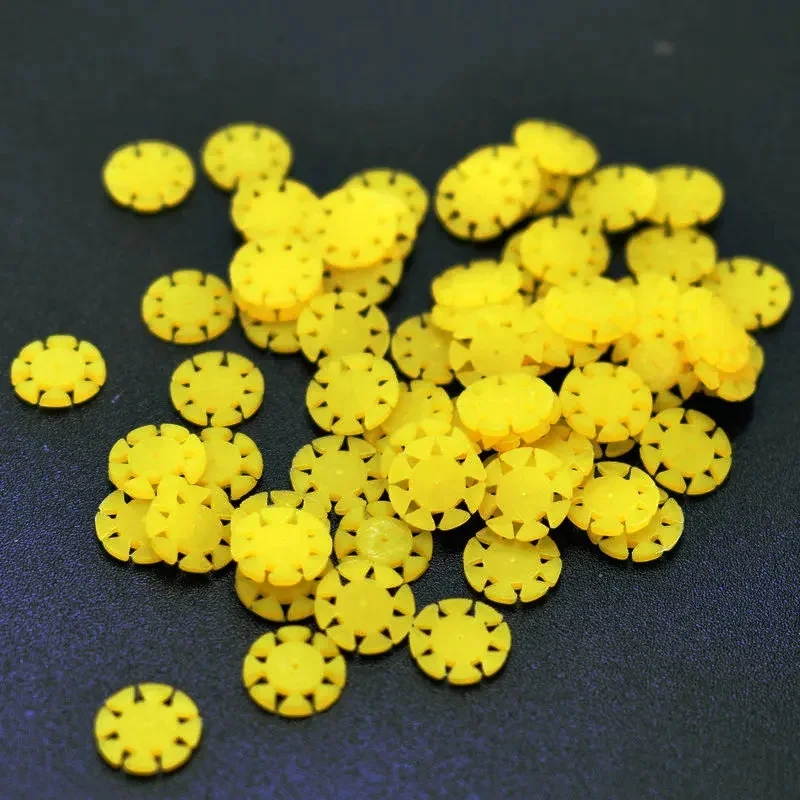 100 stücke Dental Endo Dateien Stopper Blume Desinfektion Markierung Kreis Zahnring Zähler für Endodontie Dateien Zahnmedizin