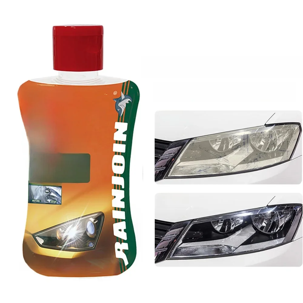Car Headlight Restoration Polishing Kits Headlamp Scratch Remover Repair Cleaning Paste Remove Oxidation Headlight Polish Liquid