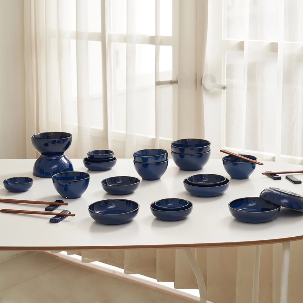 [Royal Ford] Blue Label Four-Person Bowl Set 28P / [RoyalFord] BlueLabel four-person Dinnerware Set 28P