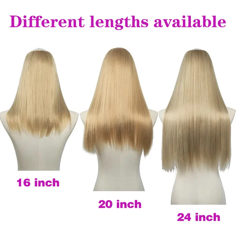 U Part Human Hair Wigs Remy 180 Density Ash Blonde Opening Half Wigs for Women SOVO Highlight Machine Made Glueless U Shape Wigs