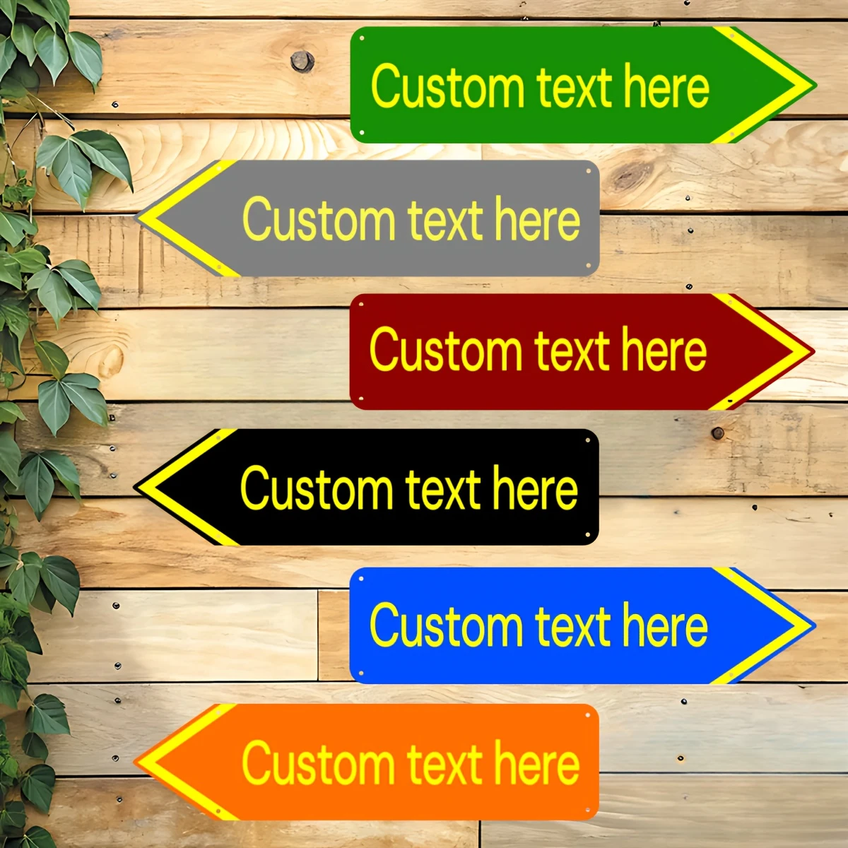 Embroidery Water - Custom aluminum directional signs, personalized waterproof