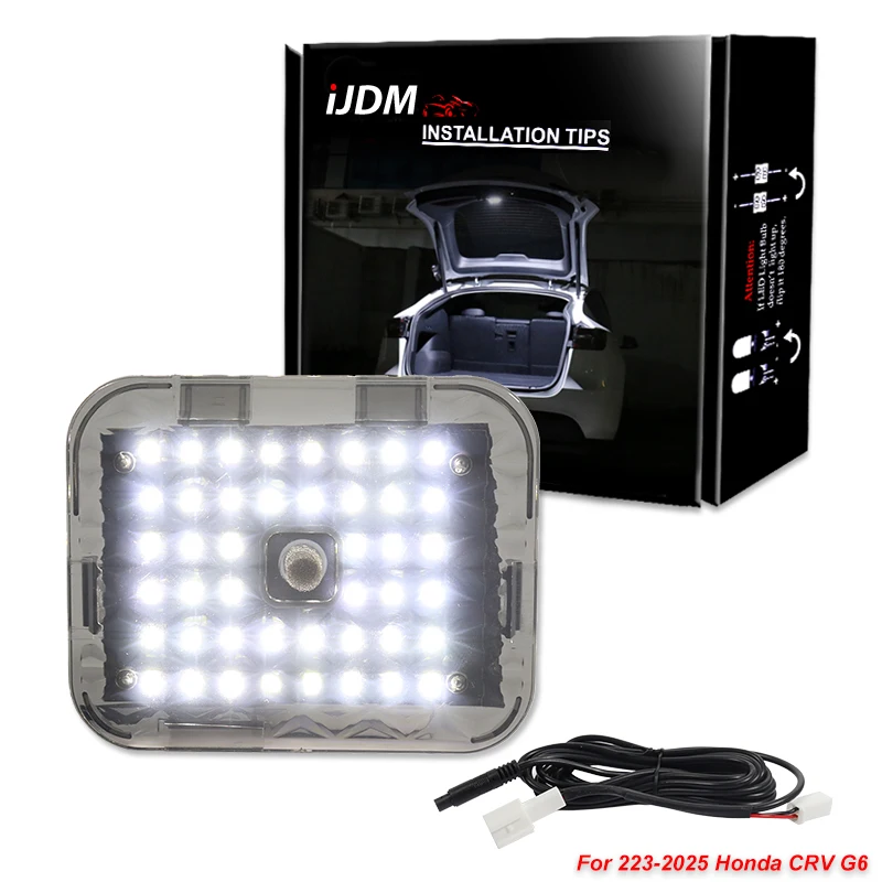 

iJDM For Honda RAV4 G6 white LED Car Tail Lights Rear Cargo Trunk Light Tailgate Lamp Suitcase Lights Assembly 2023-2025 12V