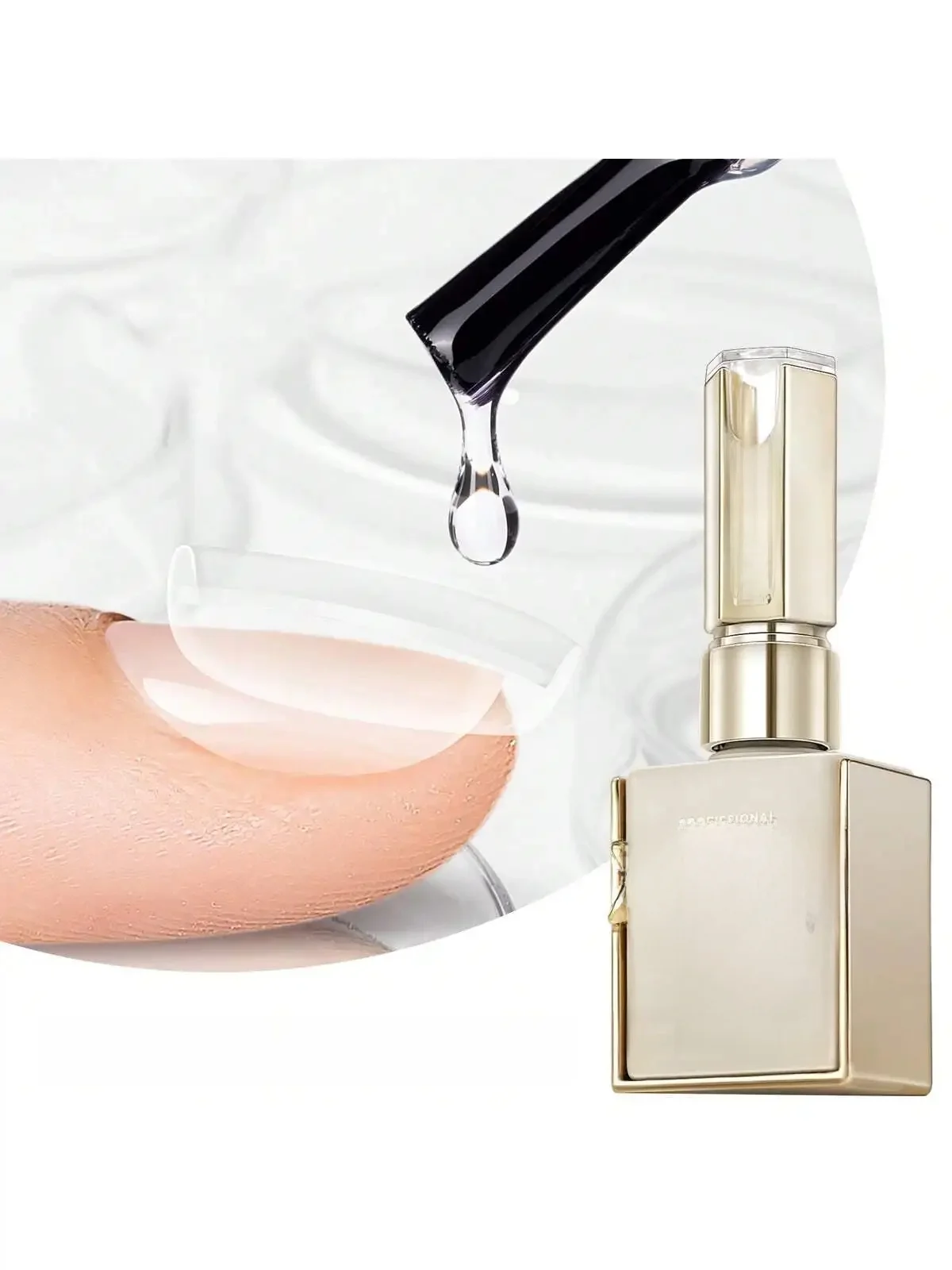 1pc 15ml Basis Mantel Nagel Gel Nagellack Für Stärker Gel Verlängerung Gel Basis Mantel In EINE Flasche tränken Off UV LED Gel Nagel