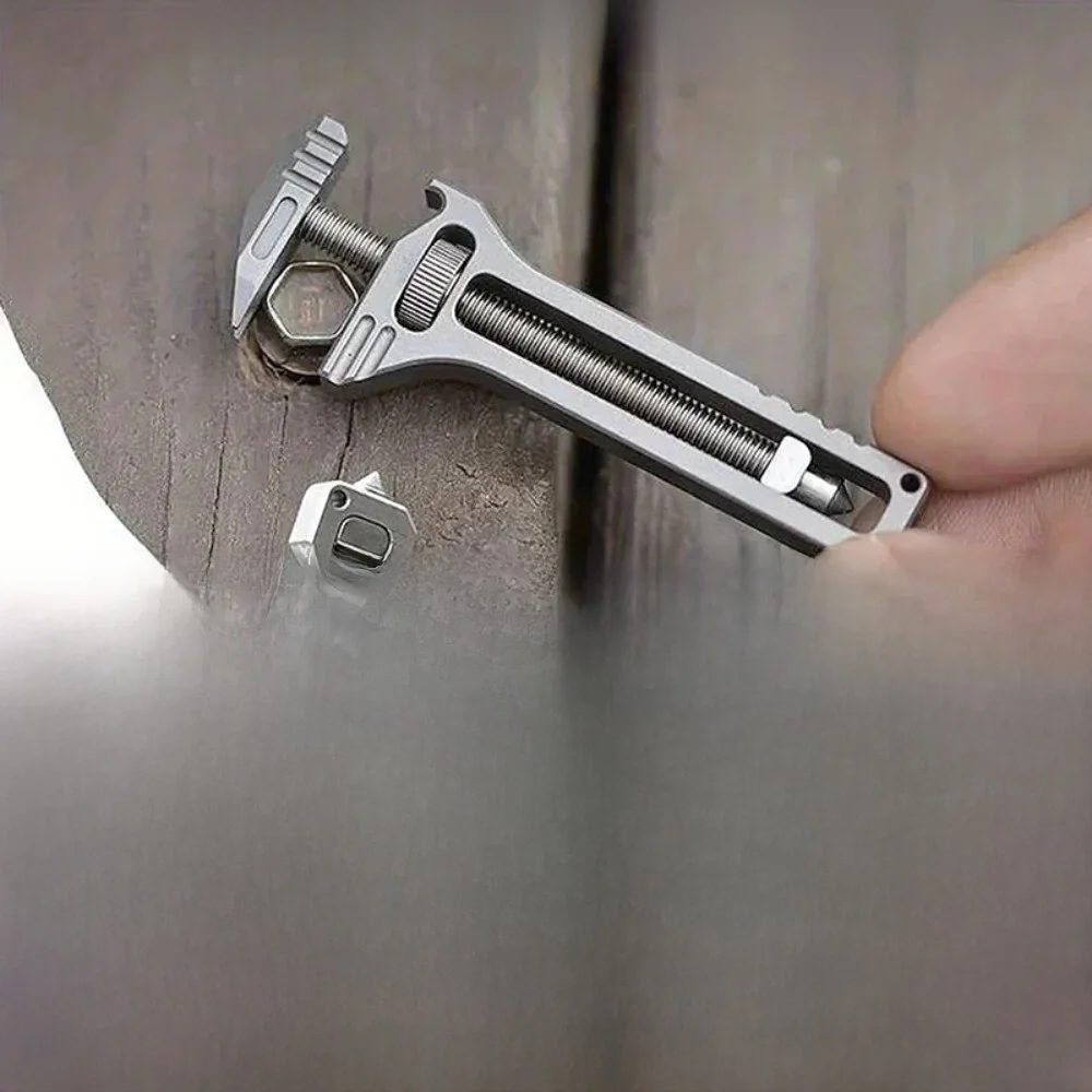 EDC-Outil multi-fonction compact, outil portable, porte-clés, coupe-poche, tournevis, kit de survie en camping, 1 pièce