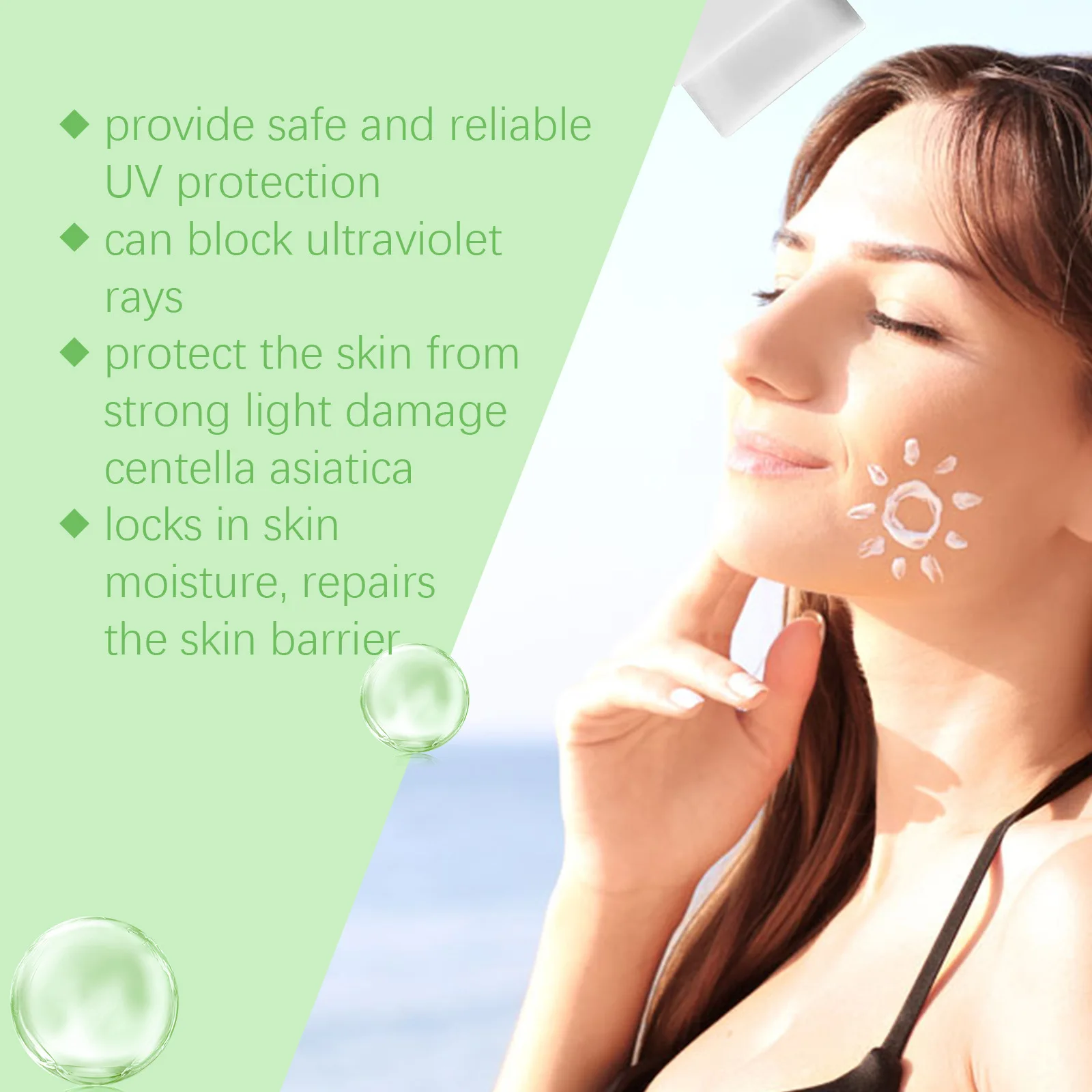 Centella Sunscreen Stick SPF50+ Sun Protection Waterproof Sweatproof Oil Control Moisturizing Sun Block Anti Sunburn Suns Cream