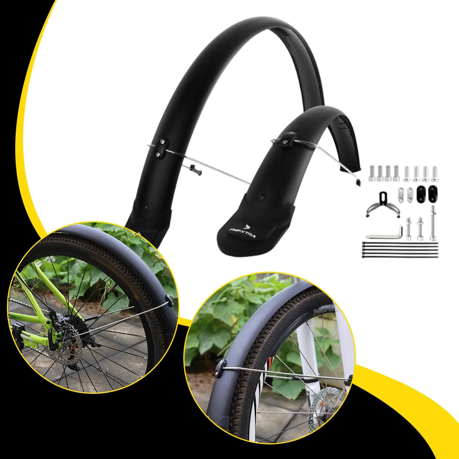 26/29Inch Mountain Bike Mud Guards with Mount Hardware Replacement Road Bike Fenders Wheel Protection Bicycle Tire Cycling Acces