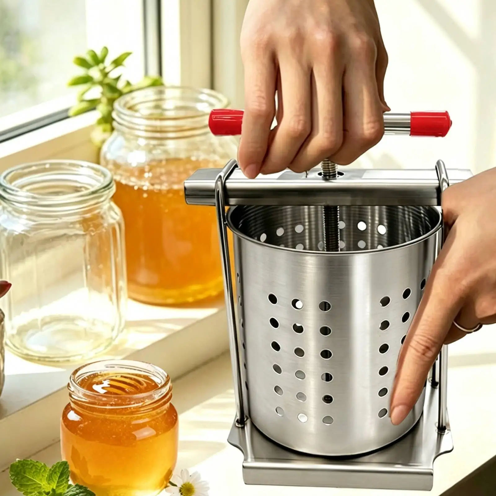 Vegetable Stuffing Squeezer Stainless Steel Honey Press Manual Juicer Household Vegetable Dehydration Dumpling Stuffing Vegetabl