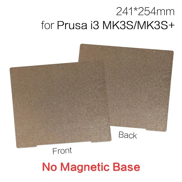 Für Prusa I3 MK3S PEI-Bauplatte 241x254mm Doppelseitige Federstahl-Platte Schwarz PEI Glatte PEI-Platte für Prusa I3 MK3S+ – Detail 1
