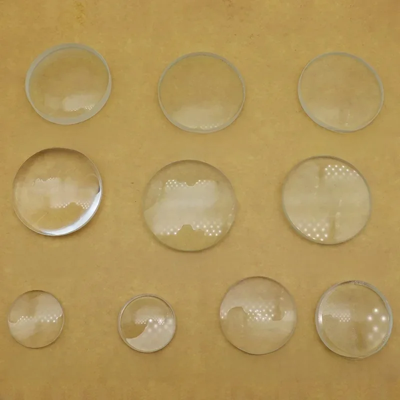 Lentille en verre Concave Double convexe 30mm 40mm 50mm, longueur focale 50mm 75mm 100mm 150mm 300mm, optique projecteur de bricolage