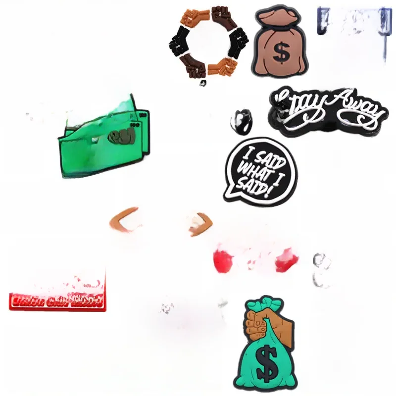 Breloques pour chaussures BGM Blm Anti Racist, 1 pièce, décorations pour bracelets