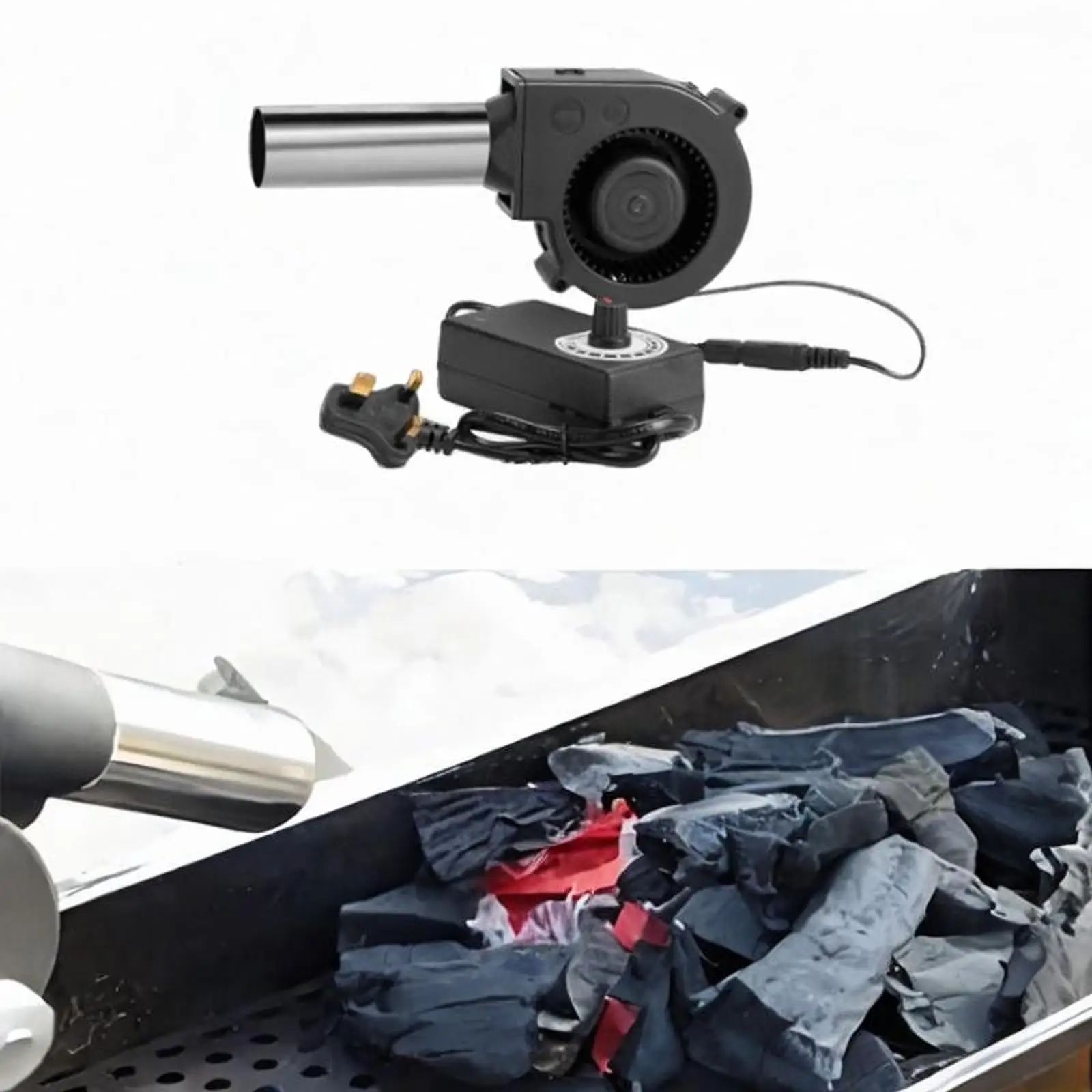 مروحة الموقد شواء مروحة نفخ خفيفة الوزن 100-240 فولت منفاخ الهواء سرعة قابلة للتعديل لتجمعات الحفلات في الهواء الطلق نزهة موقد الخشب مروحة