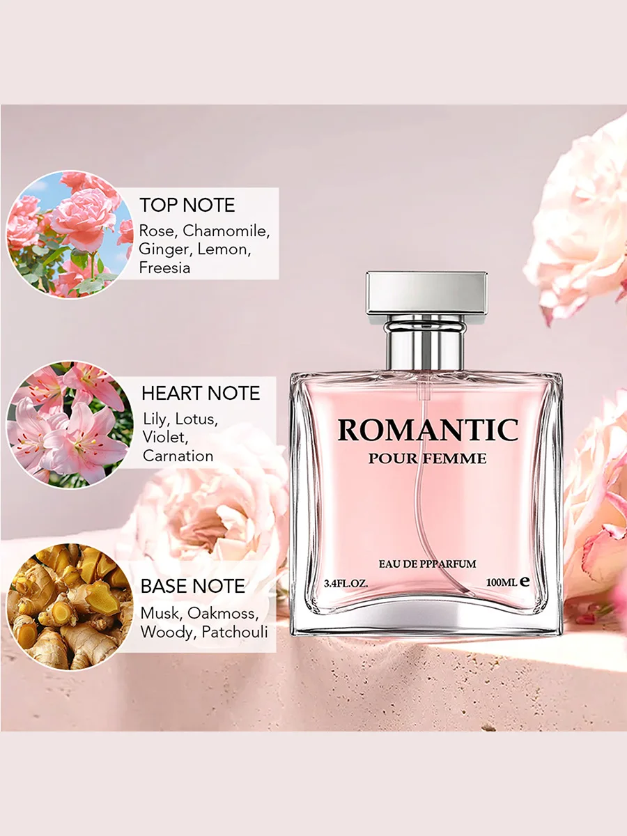 مجموعة عطور نسائية 3 عبوات/300 مل | فواكه الأزهار وروائح الزهور ألديهايد | روز البابونج الحمضيات والبطيخ الشاي الخوخ جوهر #2
