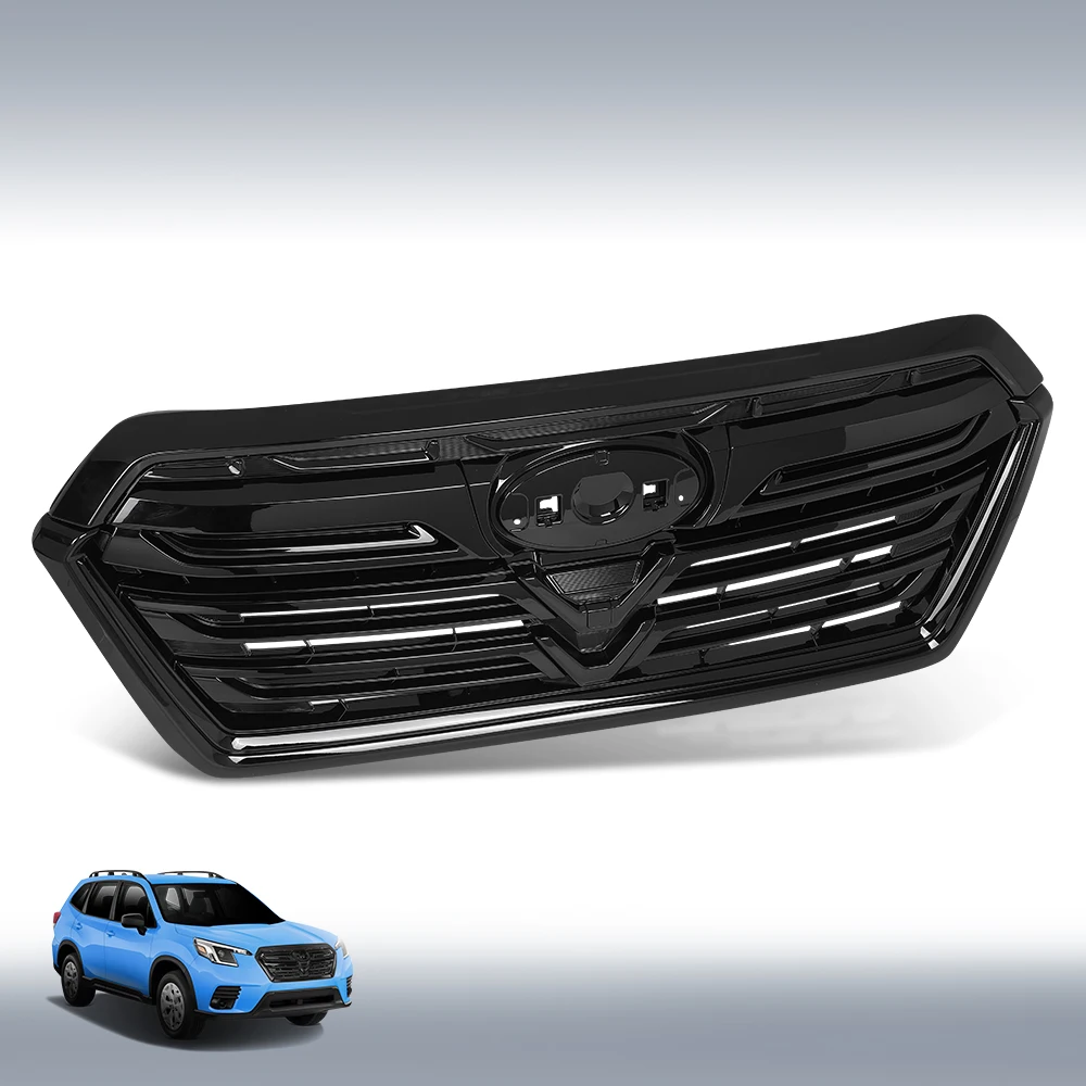

Front Sport Grille Assembly Black Mesh J1010Sj260 Fits Subaru Forester 2022 2023 2024 Strong Durable Sturdy Car Exterior
