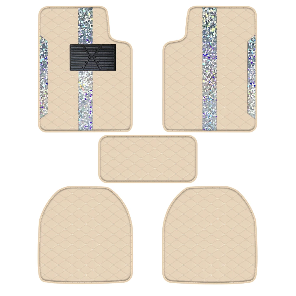 

5pcs Car Floor Mats Universal Carpet Full Set Auto Accessories Automobile Foot Pads tapis de sol voiture alfombrillas para autos