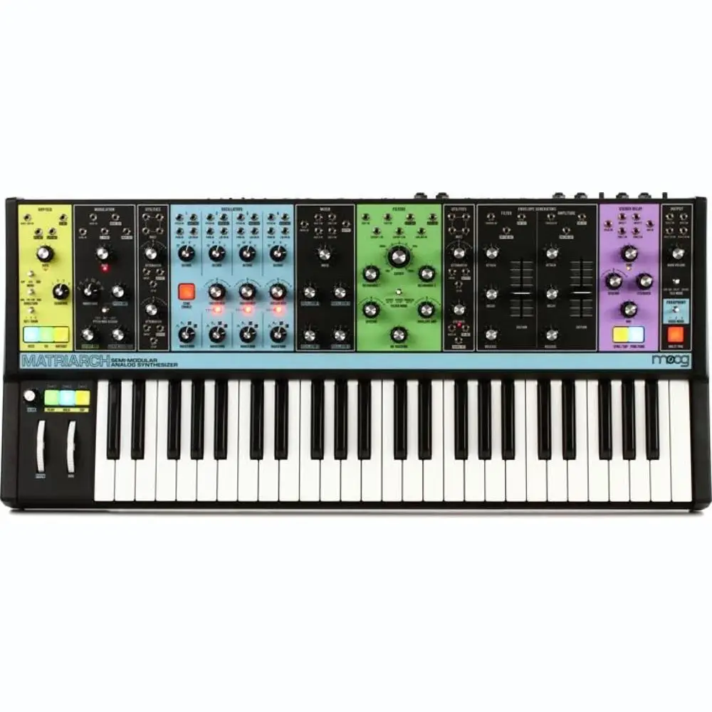 

Высокое качество на Moog_Ma_triarch_4 Note 49-клавишный полумодульный аналоговый синтезатор, новый