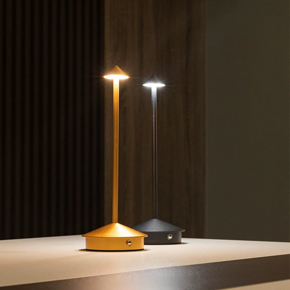 Rechargeable  LED Table Lamp Creative Touch Led Hotel Bar Coffee Decorative Desk Lamp Stepless Dimming night light   for bedroom