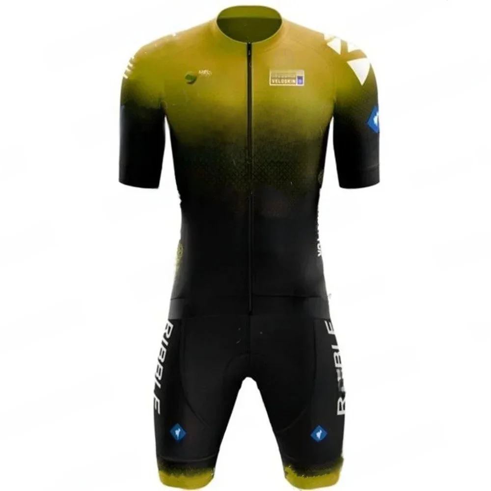 AliExpress NONE 2025 Cycling Overalls Triathlon Men's Short Sleeve Jumpsuit Cycling Jersey Piece Suit Bike Skinsuit Clothing 9D Ropa Ciclismo