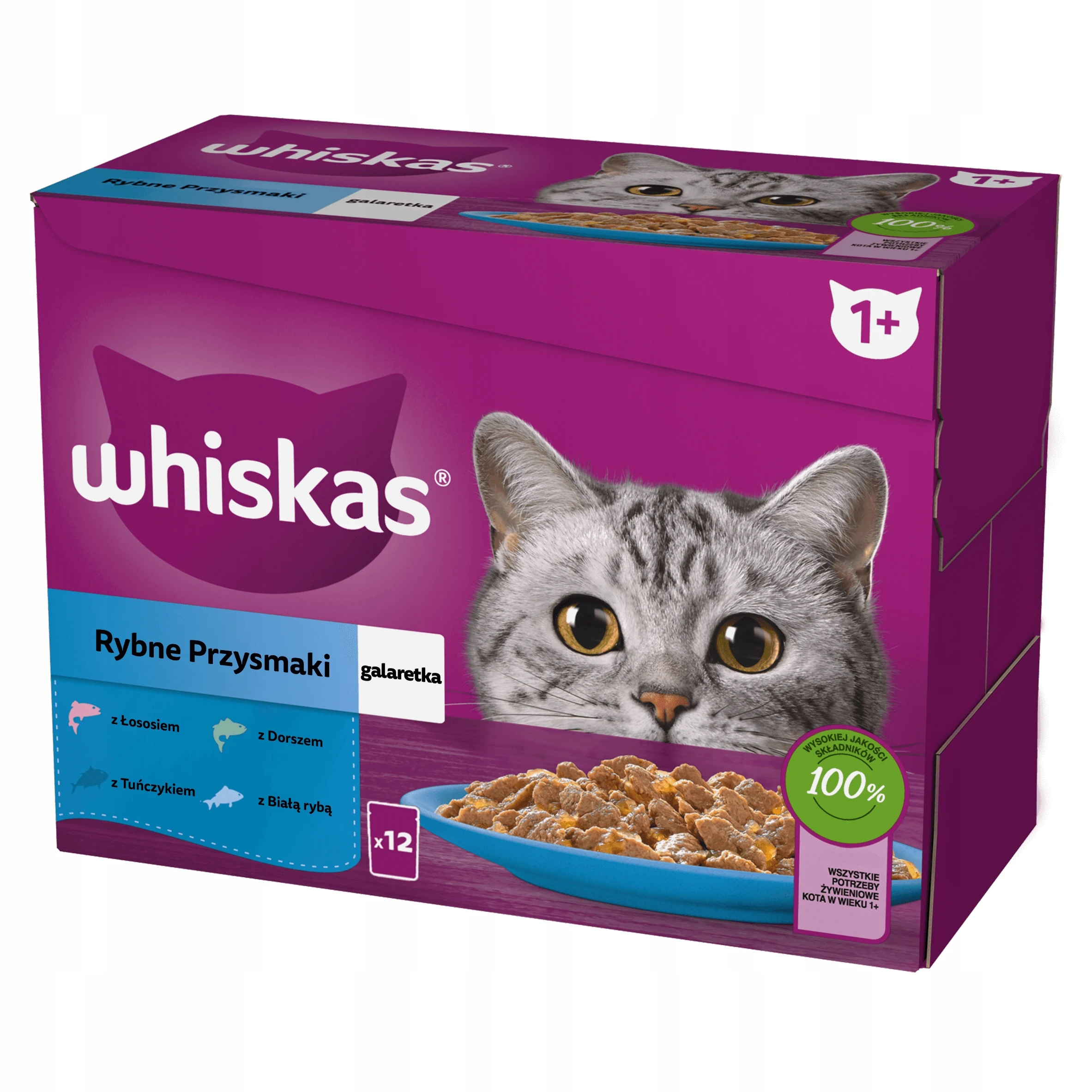 WHISKAS Adult Fish Delicacies 12x85g