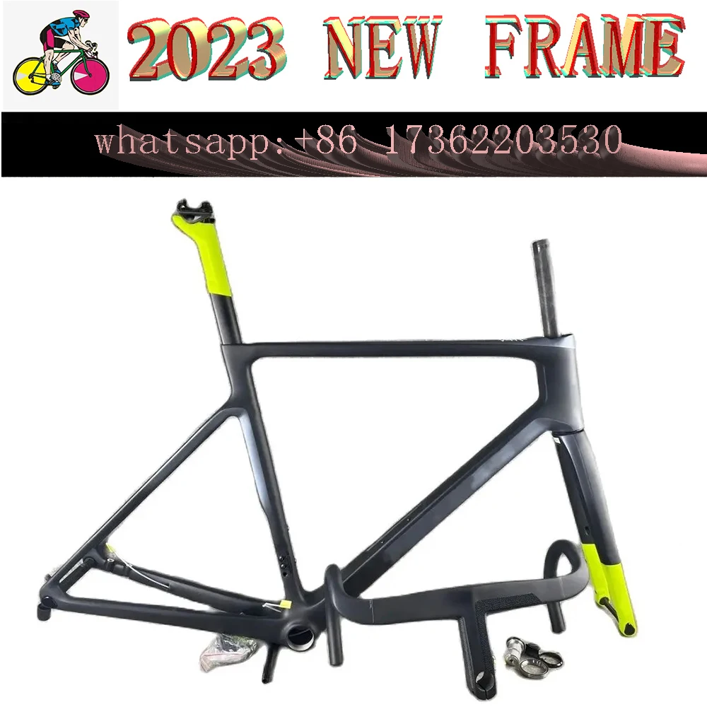 2024 V4Rs Disc Brake Road Carbon Frame Cycling Bicycle Racing Frameset Disc Bike Light Weight