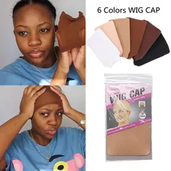 Hot Selling Wig Install Nylon Cap And Silicone Bands 6 Colors High Quality 2peices Per Pack High Elastic For Black Woman