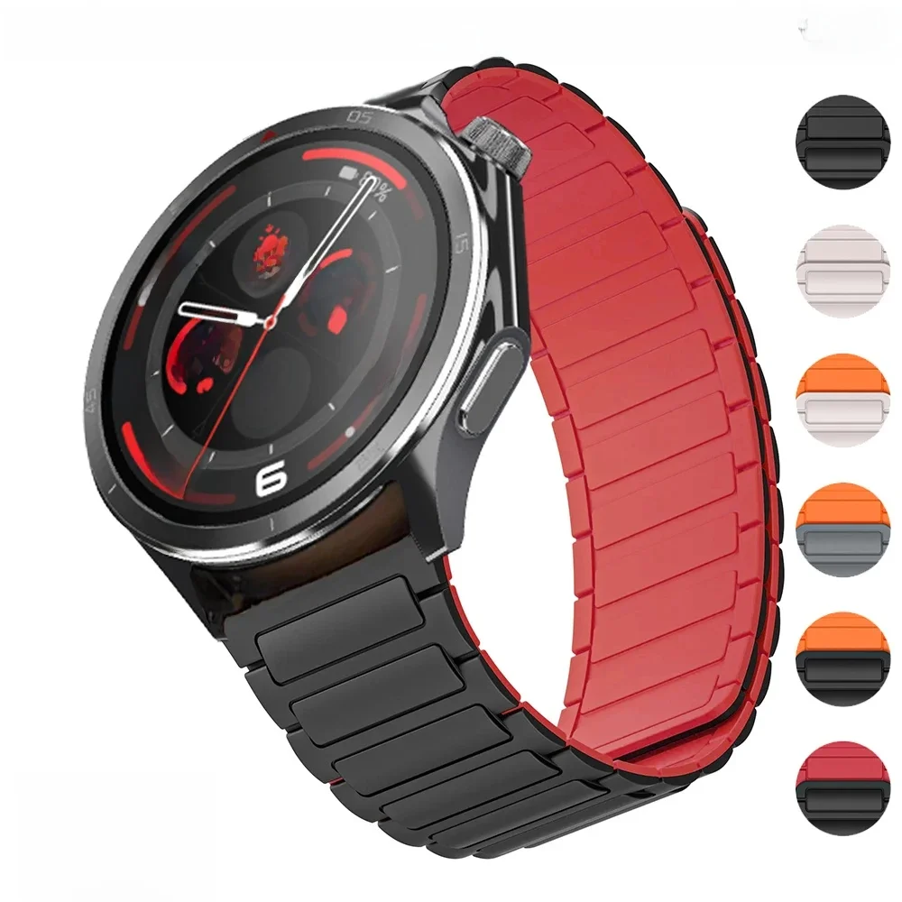 Magnetisches Silikonarmband für OnePlus Watch 3 2R 2 Sportarmband Correa für OPPO Watch X X2 4 Pro 22 mm Ersatzarmband